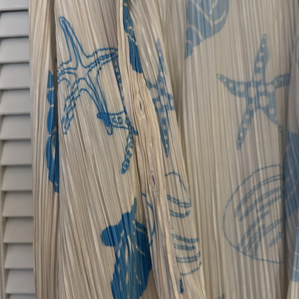 Seashell Floaty Button Down Top - image 2